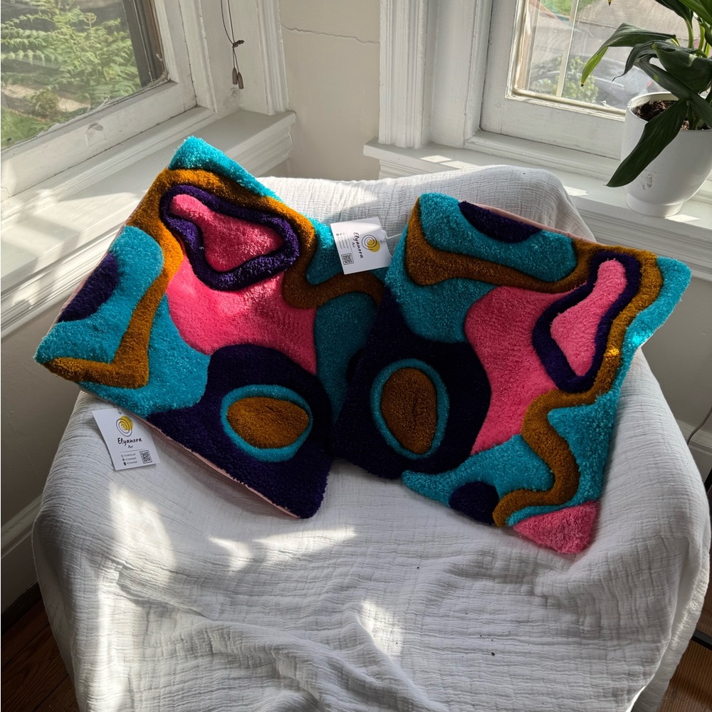 Colorful Abstract Throw Pillows
